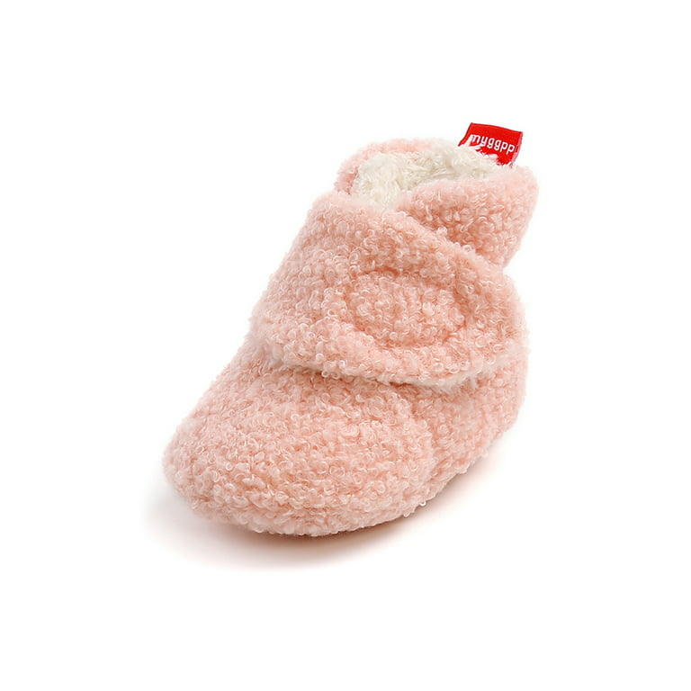 Winter Fleece Warm Soft Sole Newborn Baby Boy Girl Crib Shoes Toddler Prewalker 